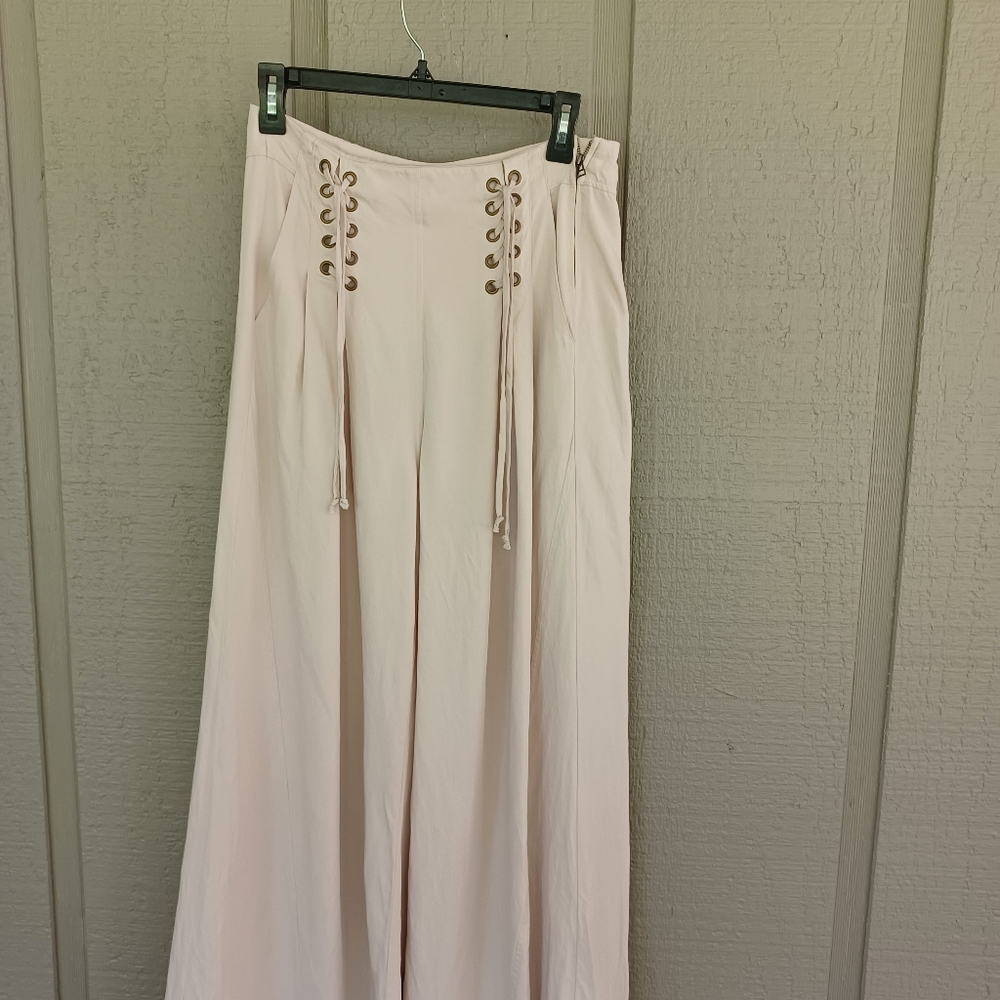 Ulla Johnson Cream Wide-Leg Pants - Picture 2 of 16